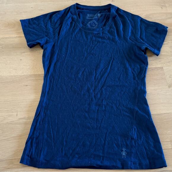 Smartwool Womens Plant-Based Dye Short-Sleeve Tee blue size XS - Picture 1 of 11